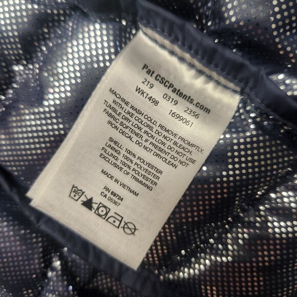 Columbia Women's Omni-Heat Powder Lite Puffer Jacket Navy Blue Size M - Picture 6 of 8